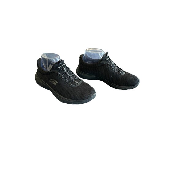 Skechers Womens Summits 12980 Black Running Shoes Sneakers Size 7.5 Slip On - Picture 2 of 10